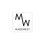 MadeWest Square Sticker - White